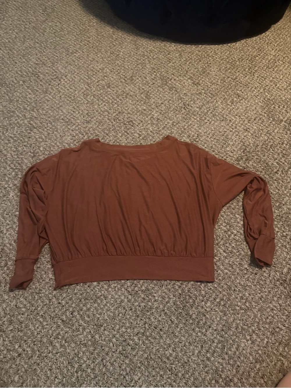 Old Navy Brown Boatneck Dolman Long Sleeve Top